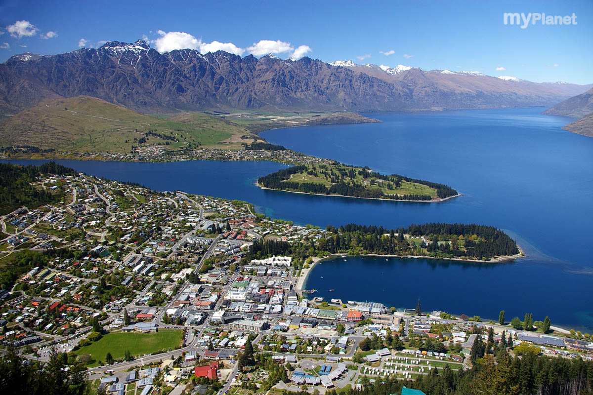queenstown from above